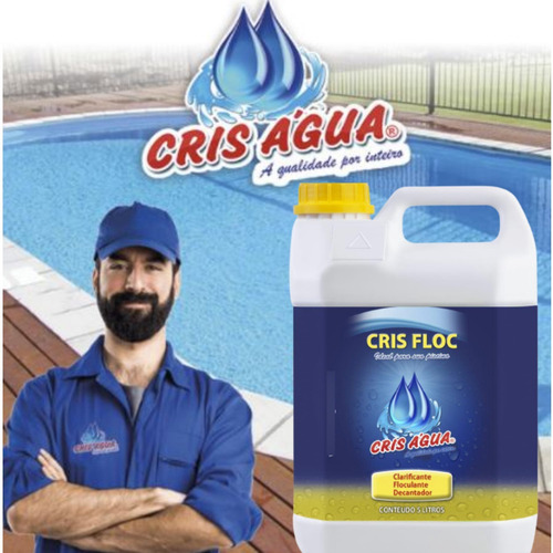 Imagem 2 de 5 de Clarificante Floculante Decantador Cris Floc 5lt Cris Agua