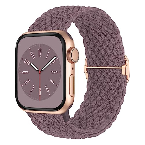 Malla Elastica Apple Iwatch Band 38/40/41mm -violeta Ahumado