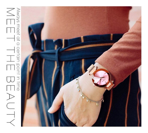 Chenxi Reloj De Cuarzo Con Cristal Geométrico Para Mujer