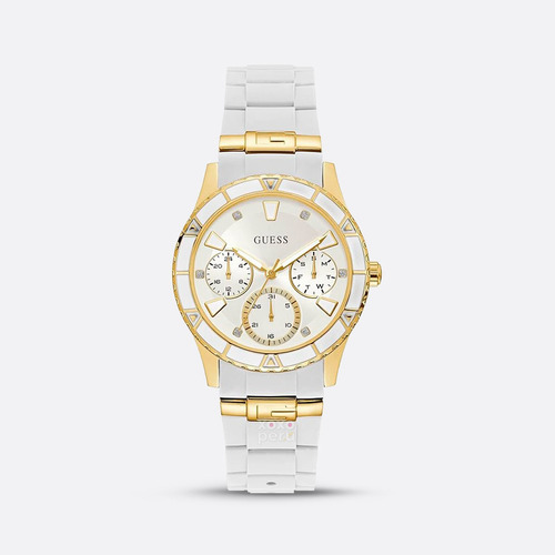 Reloj Guess W1157l5  De Mujer Color Blanco