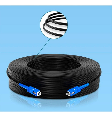 Cable Patch Cord Fibra Óptica Sc-sc Upc 200m Netcom Monomodo