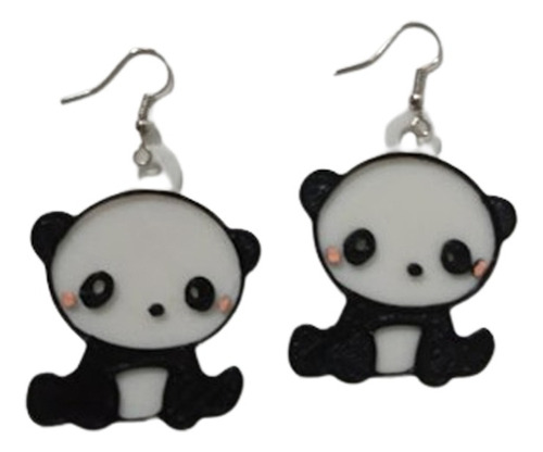 Aritos Aros Colgantes Panda Kawaii Anime  Impreso 3d