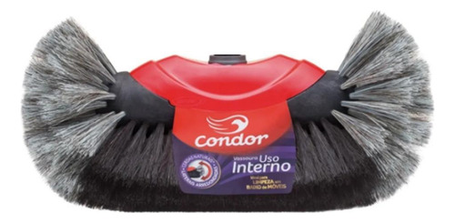 Vassoura Pelo Bola 30cm Condor V-2 Com Crina Animal S/ Cabo
