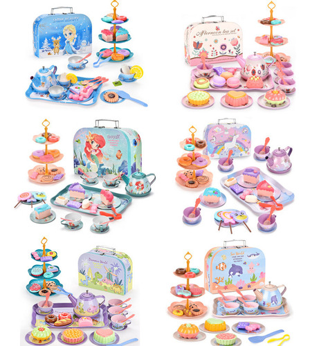 Set P De Té Y Postres Para Niños En Caja