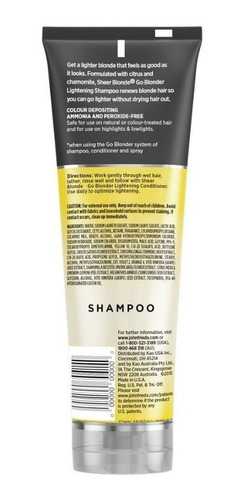 Imagen 2 de 5 de Shampoo John Frieda Aclarante