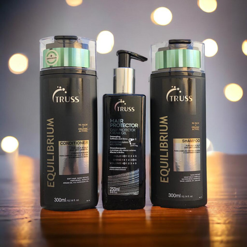 Equilibrium Shampoo Cond. 300ml +hair Protector 250ml Truss