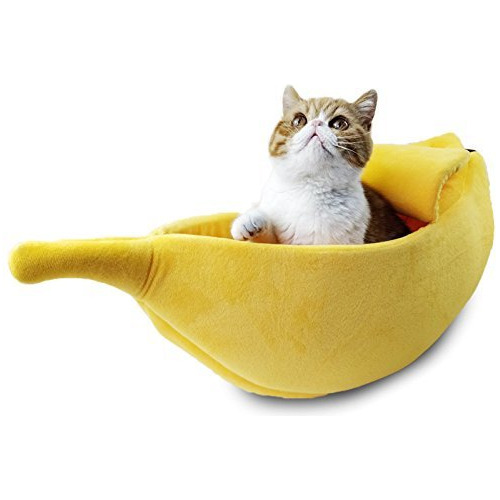 Petgrow Cama Para Mascotas, L, Banana