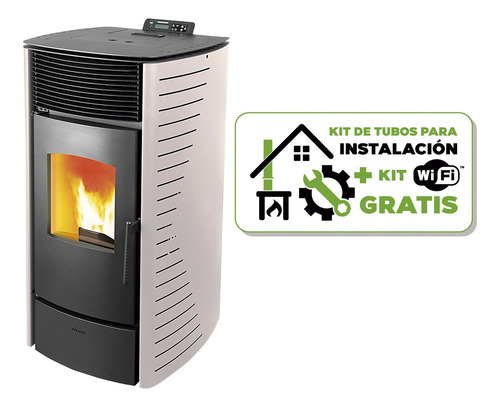 Calefactor A Pellet Vivion Forte 12 12kw+ Kit Instal.+wifi