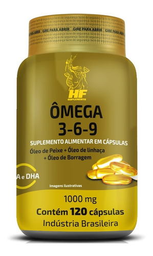 Imagem 3 de 6 de Kit 3x Omega 3-6-9 Peixe+linhaça+borragem 120caps