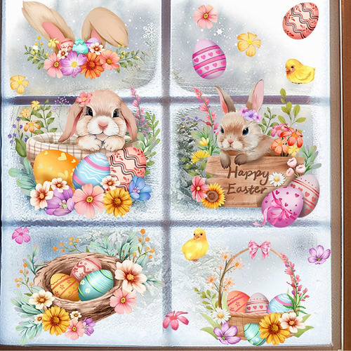 Pascua De La Ventana Pascua Calcomanías De Ventana