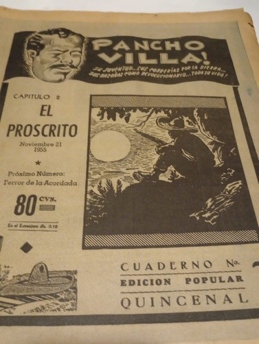 Pancho Villa Num. 2 1955 Revista Grafica  Ejemplar Raro