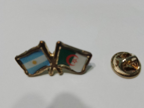 Pins Bandera Argelia Con Argentina De 2 Cms_precio X Unidad 