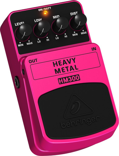 Pedal P Guitarra Hm300 Distorção Heavy Metal - Behringer +nf