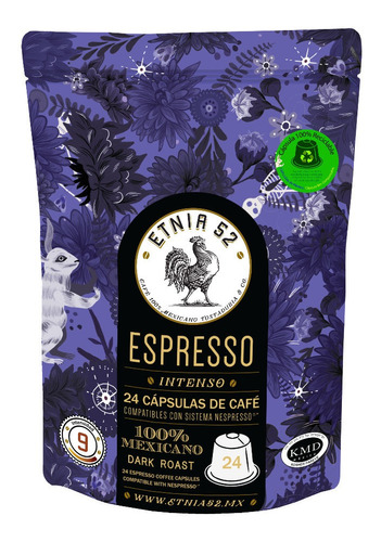 24 Cápsulas De Café Etnia 52 Compatibles Con Nespresso® 