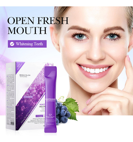 Enjuague Bucal Blanqueador Para Limpiar Los Dientes Y Refres