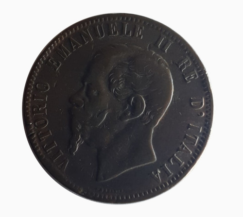 Moneda Italiana 1866 10 Centesimi 