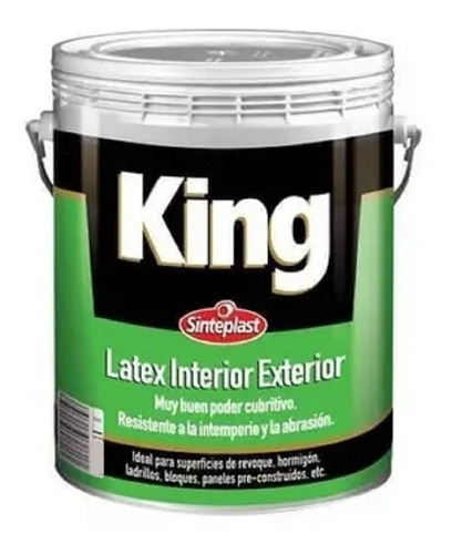 Latex King Interior Exterior 4 Lts  Antihongos Sinteplast