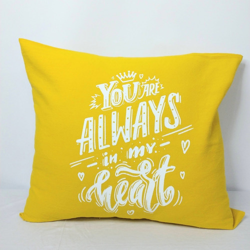 Almohadon De Tussor Always | Estampado | Decoracion