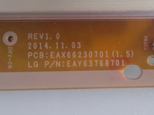 Placa Da Fonte Tv 49lf5400 Eax66230701(1.5) (Usado)