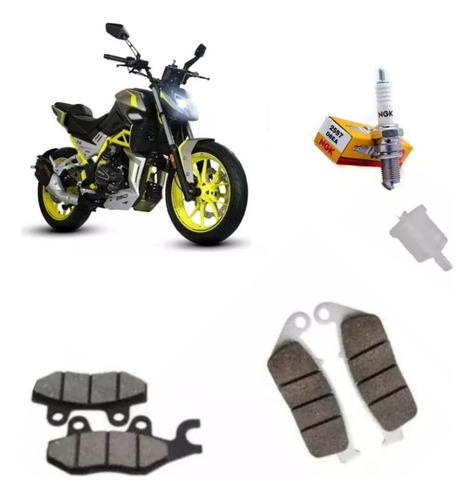 Kit Afinacion Servicio Basico Balatas Nitrox 250 T3 Vento H