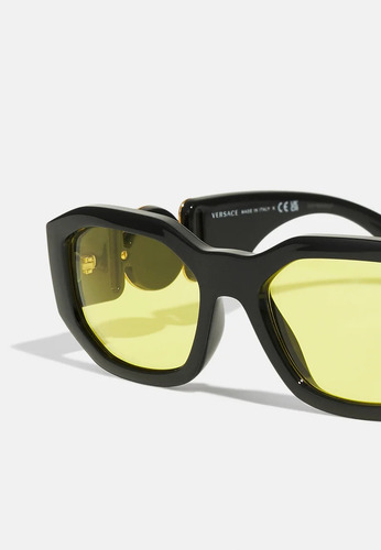 Lentes Versace Biggie Lentes Amarillas De Lujo Ve4361 Gb1/85 Único Amarillo Negro Negro