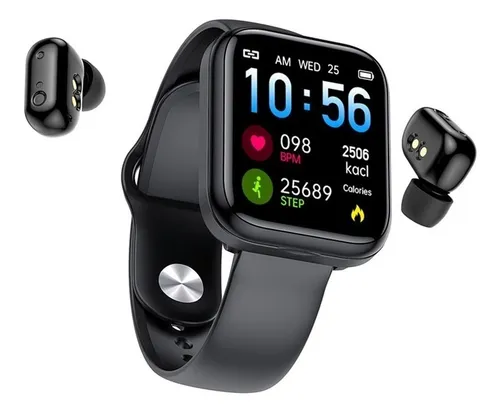 Smartwatch 2 en 1 con auriculares hot sale