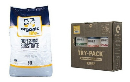 Sustrato Profesional Organic Life + Try Pack Indoor Biobizz