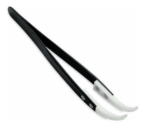 Pinzas Tweezers Acero Inoxidable Punta Curva Ceramica