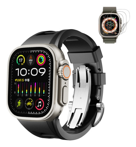 Correa + Tpu Mica Para Apple Watch Iwatch Ultra Se 9 8 7 6 5