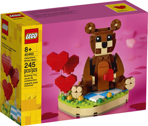 Kit De Construcción Lego Oso Pardo De San Valentín (245 Piez