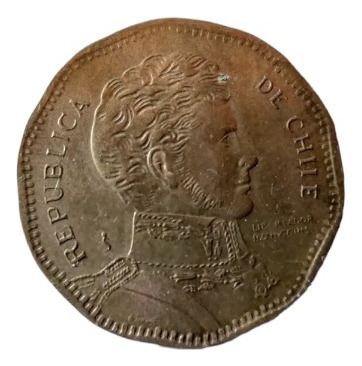 Moneda Chile 50 Pesos 2008 Error Chiie(x978 X973x1050