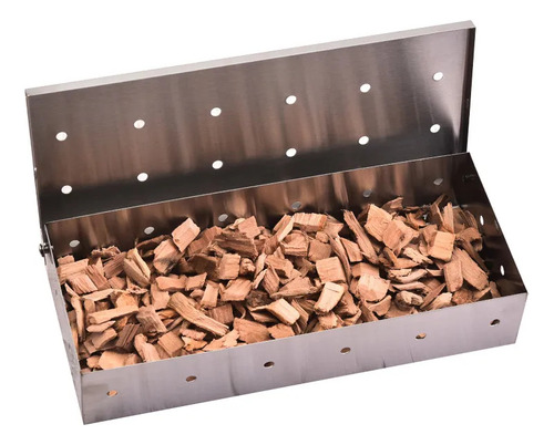 Caja Ahumadora De Acero Inoxidable, 2 Herramientas Para Asar