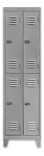 Guardarropas Locker Metalico Personal Vestuario 4 Puertas 