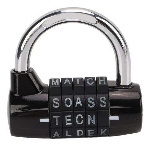 Lockers Candado 5 Letras Candado Combinación Antirrobo Zinc