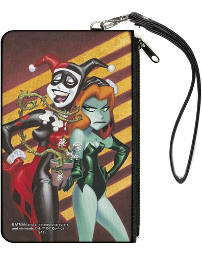 Cartera Grande Con Hebilla Y Cremallera Para Mujer Harley Qu