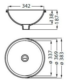 Bacha Ferrum Circular L11sf Blanca