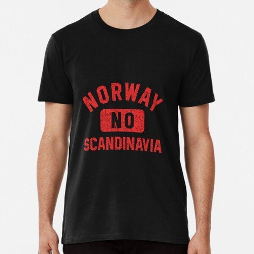 Remera Norway Scandinavia Gym Style Distressed Red Print ALG