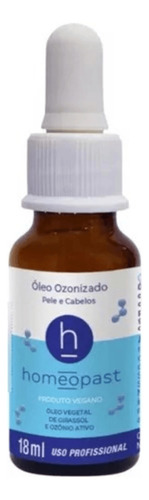 Óleo Ozonizado Homeopast Para Pele E Cabelos 18ml Vegano Fragrância Neutro