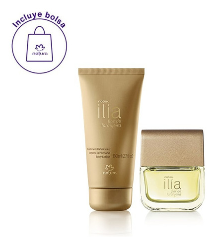 Kit Perfume Ilia Flor De Laranjeira 50ml + Hidr Corp Natura