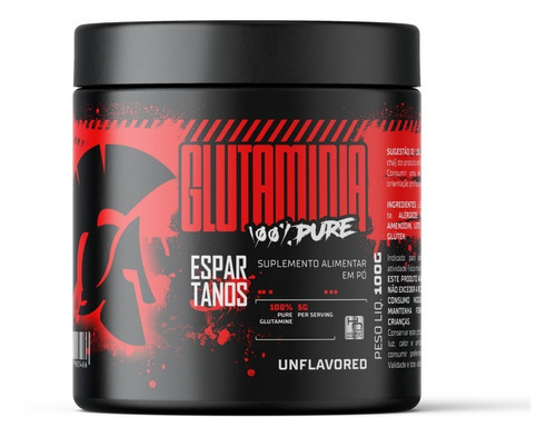 Glutamina 100% Pure - Espartanos Nutrition Sabor Natural