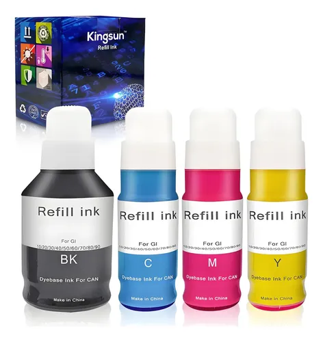 Botella Tinta Negra 200 Ml Canon Tinta De Recarga Negra 200ml Para Impresora Canon PIXMA MX490 - Botella Económica Recarga Impresora Canon Económica