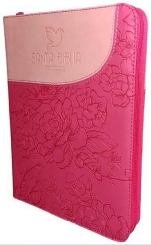 Santa Biblia Letra Gigante/cierre/fucsia