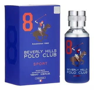 Perfume Beverly Hills Polo Club For Men Nº 8 100ml - Selo Adipec