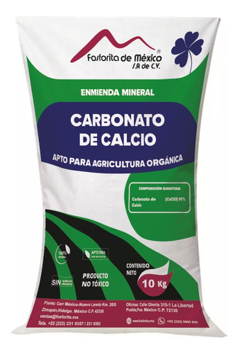 Carbonato De Calcio 10 Kg M-325