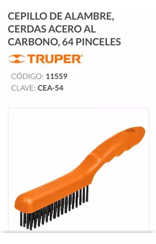 CEPILLO ALAMBRE 10'' CON MANGO TRUPER 11540 Truper CEA-10