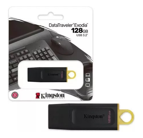 Pendrive Kingston Datatraveler Exodia 128gb Usb 3.2 Cn