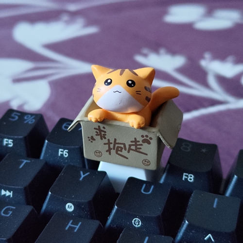 Keycap Gato Tecla Tipo Cherry Mx Teclado Mecánico