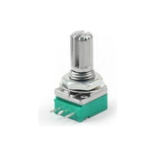 Potenciómetro 10k Rotativo 6mm 3 Pin Eje Estriado Lineal