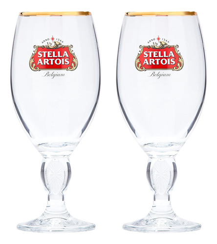 Vasos De Cerveza Stella Artois Clasicos ,de 325 Ml Pack 2