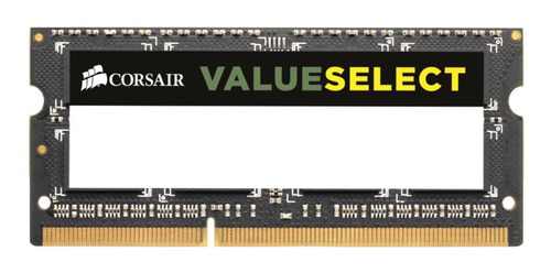 Memoria RAM Value Select color negro  8GB 1 Corsair CMSO8GX3M1A1600C11